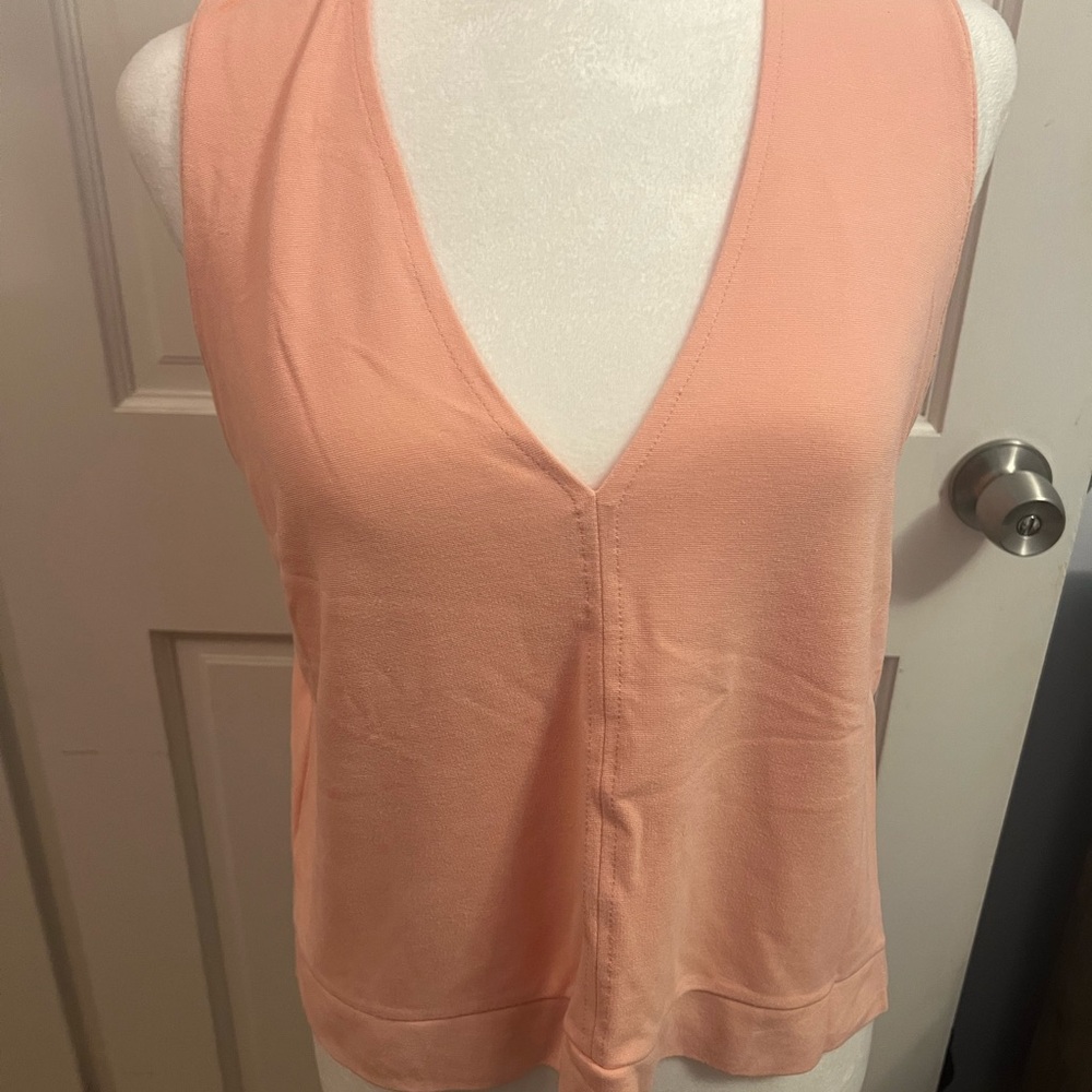 Zara peach pink sleeveless top